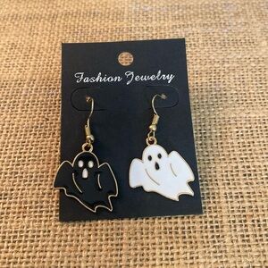 Black and White Ghost Earrings
